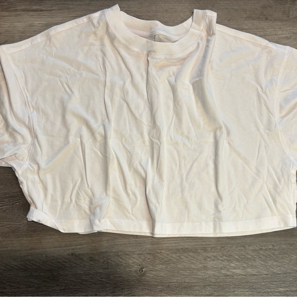Calvin Klein White Cropped T-Shirt